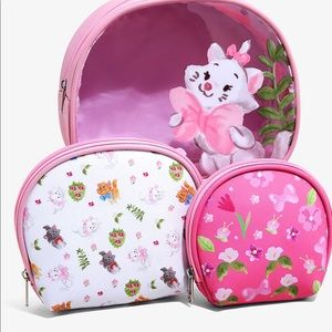 COPY - Disney Marie floral cosmetic 3 Bag set